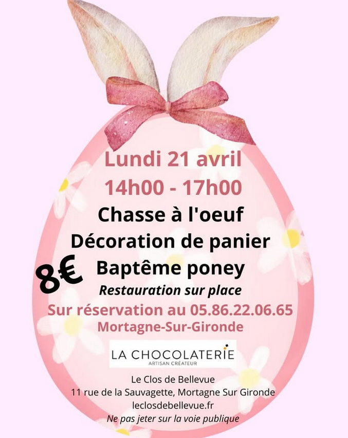 Chasse aux œufs de Pâques 2025 au Clos de Bellevue