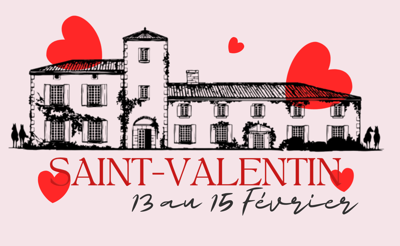 Affiche de la Saint-Valentin au Clos de Bellevue